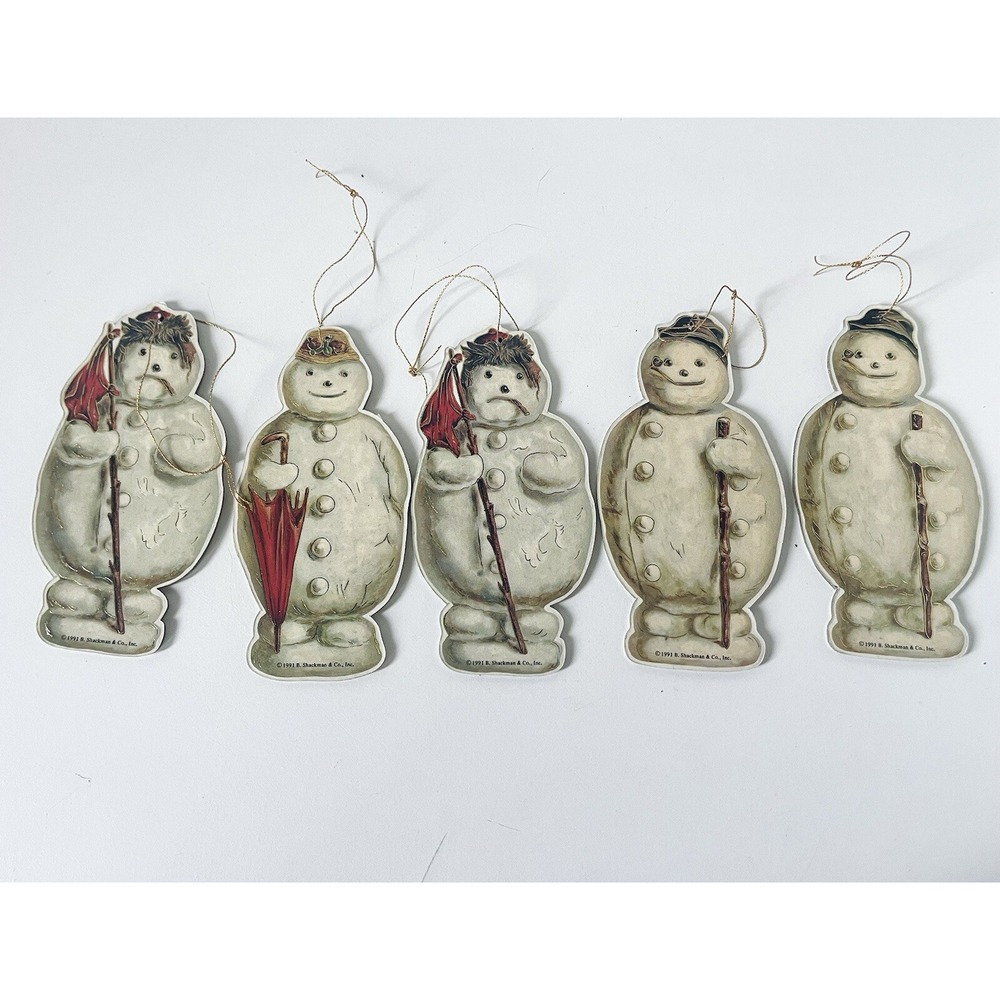 VTG 1991 Merrimack Snowman Christmas Decorations